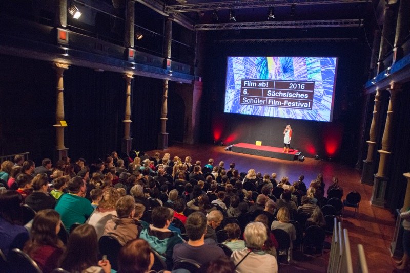 "Film ab!" Schülerfilm-Festival in der Schaubühne Lindenfels.